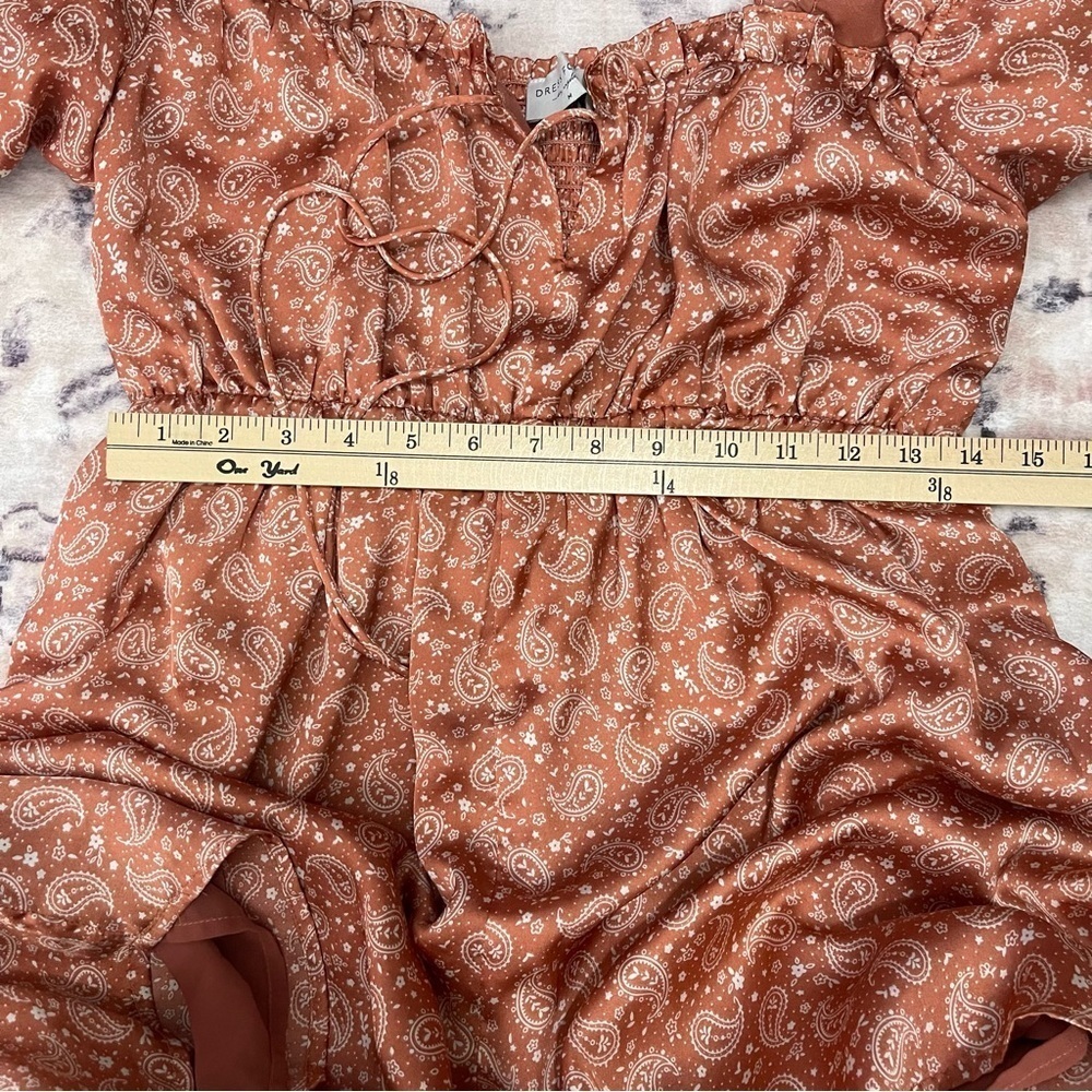 Dress Forum Babydoll Paisley Romper Size Medium - Picture 5 of 9